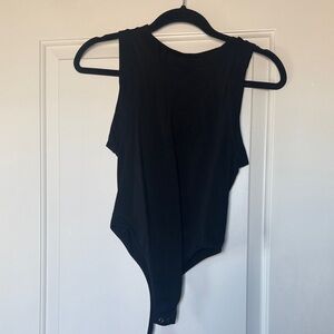 Black Sleeveless Bodysuit